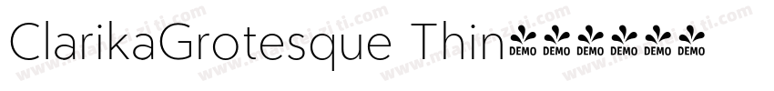ClarikaGrotesque Thin字体转换